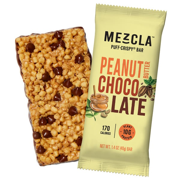 Protein & Meal Replacements Mezcla Puff Crispy Protein Bar, Peanut Butter Chocolate, Gluten Free hero