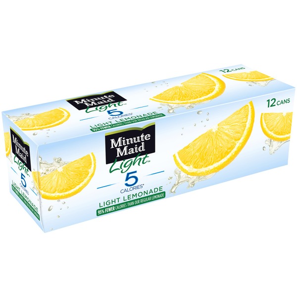 Juice & Nectars Minute Maid Light Lemonade, Fridge Pack hero