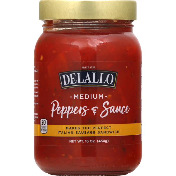 Spices & Seasonings DeLallo Peppers & Sauce, Medium hero