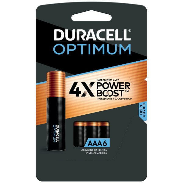 More Household Duracell Optimum AAA Alkaline Batteries hero