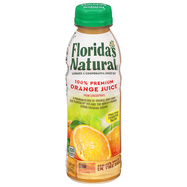 Juice & Nectars Florida's Natural Juice, Orange, 100% Premium hero