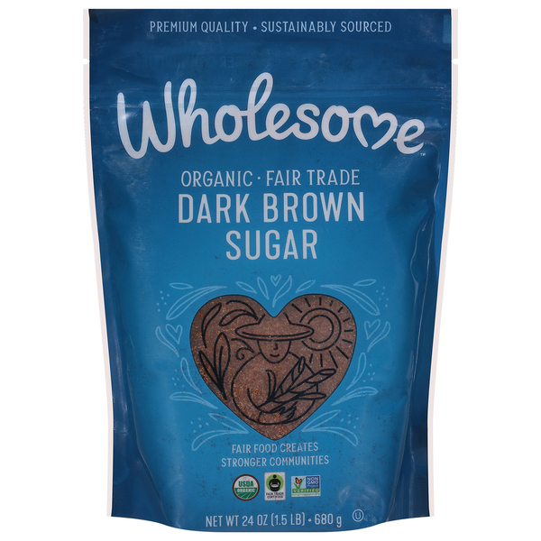 Baking Ingredients Wholesome Sugar, Organic, Dark Brown hero