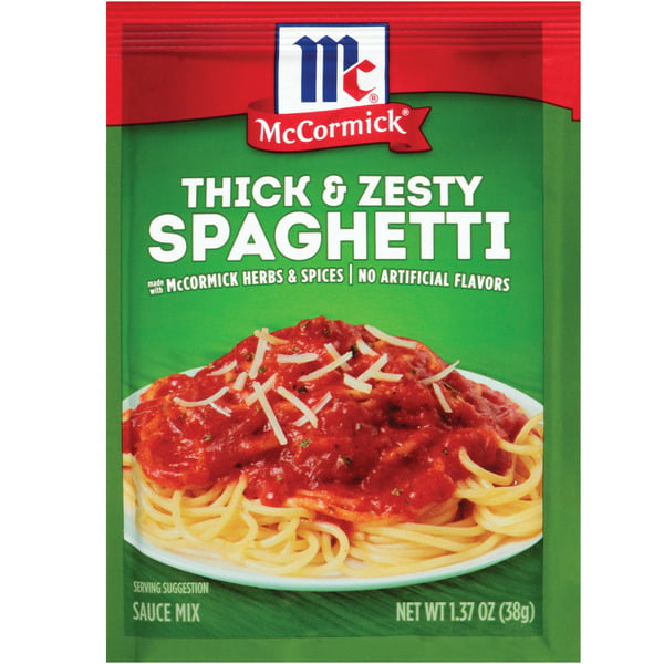 Spices & Seasonings McCormick® Thick And Zesty Spaghetti Sauce Seasoning Mix hero