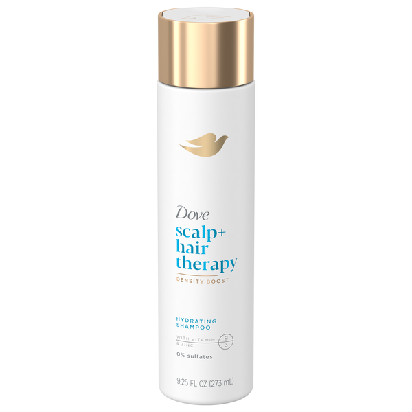 Beauty Dove Shampoo, with Vitamin B3 & Zinc, Scalp + Hair Therapy, Hydrating, Density Boost hero