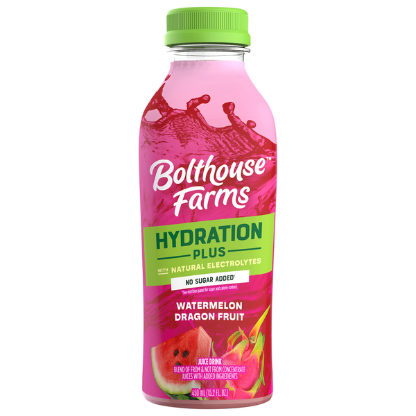 Bolthouse Farms Juice Drink, Watermelon Dragon Fruit, Hydration Plus hero