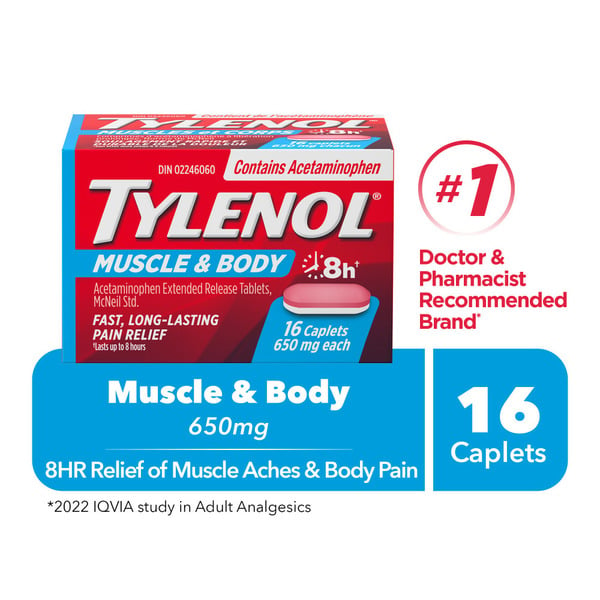 Muscles, Joints & Pain Relief Tylenol Adult Muscle Aches And Body Pain hero