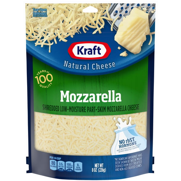 Packaged Cheese Kraft Mozzarella Shredded Cheese, oz Bag hero