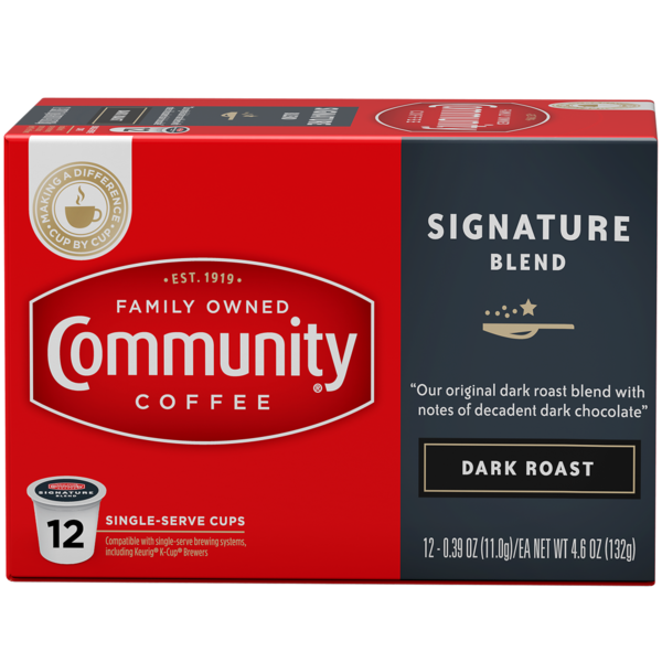 Coffee Community Coffee Signature Blend Dark Roast Coffee Single Serve Cups hero