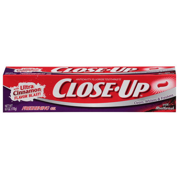 Oral Hygiene Close-Up Toothpaste, With Ultra Cinnamon Flavor Blast, Freshening Gel hero