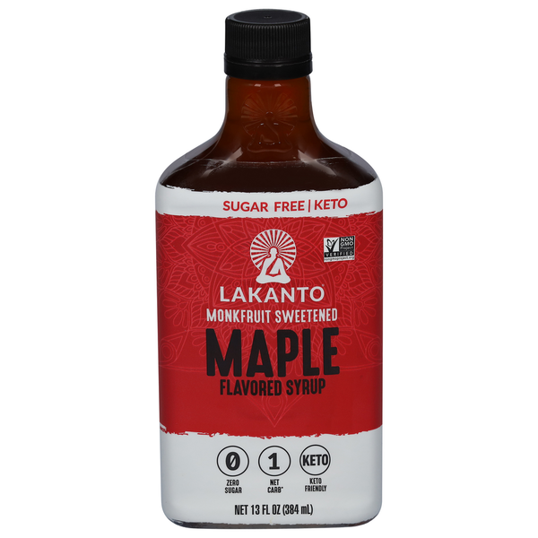 Honeys, Syrups & Nectars Lakanto Flavored Syrup, Maple hero