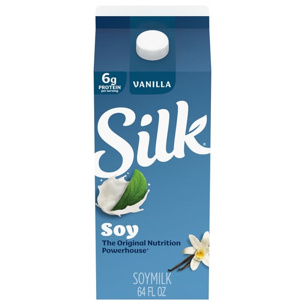 Milk, Soy & Lactose Free Silk Vanilla Soy Milk, Dairy Free, Gluten Free hero