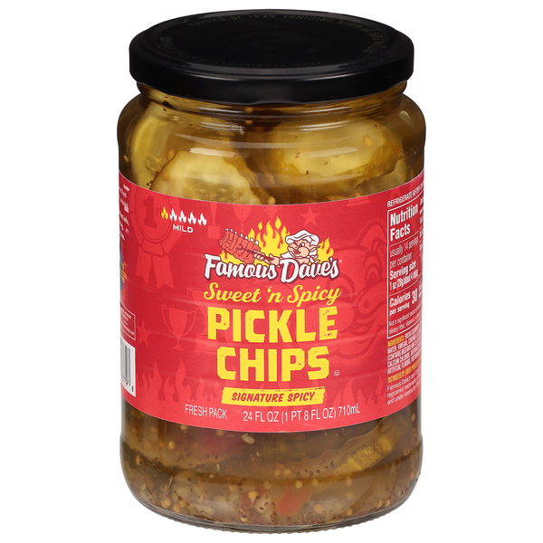 Pickled Goods & Olives Famous Dave's Pickle Chips, Signature Spicy, Mild, Fresh Pack hero