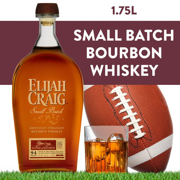 Elijah Craig Bourbon Whiskey, Kentucky Straight, Small Batch hero