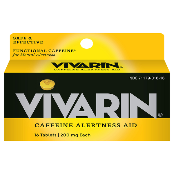 Vitamins & Supplements Vivarin Caffeine Alertness Aid, 200 mg, Tablets hero