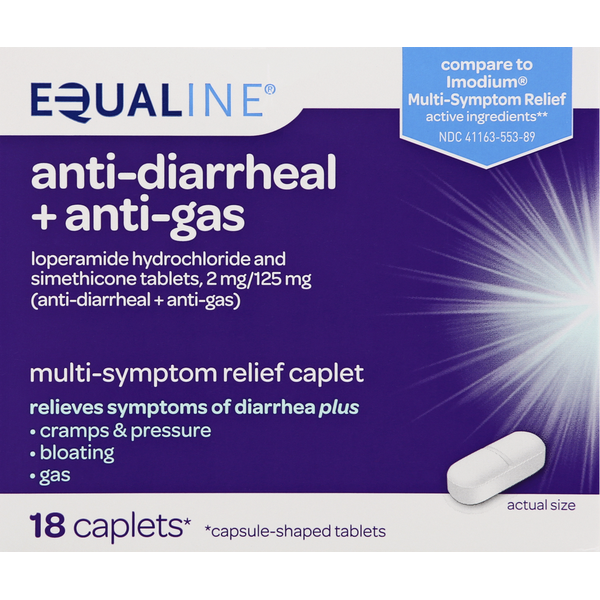 Digestion Equaline Anti-Diarrheal + Anti-Gas, Caplets hero