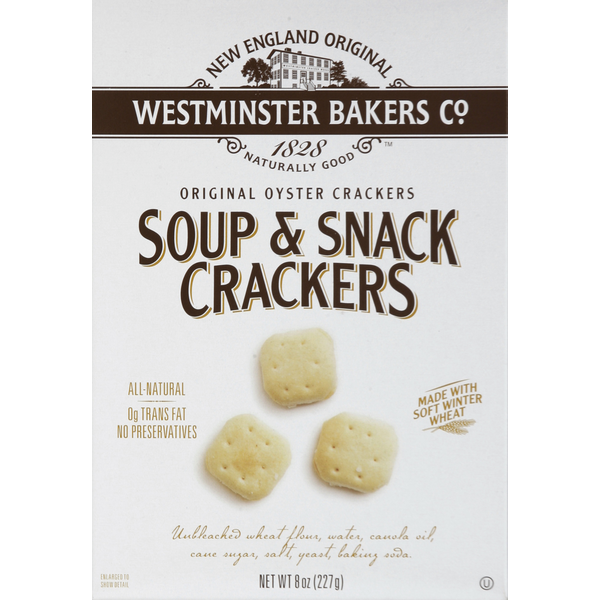 Crackers Westminster Bakers Co. Crackers, Soup & Snack hero