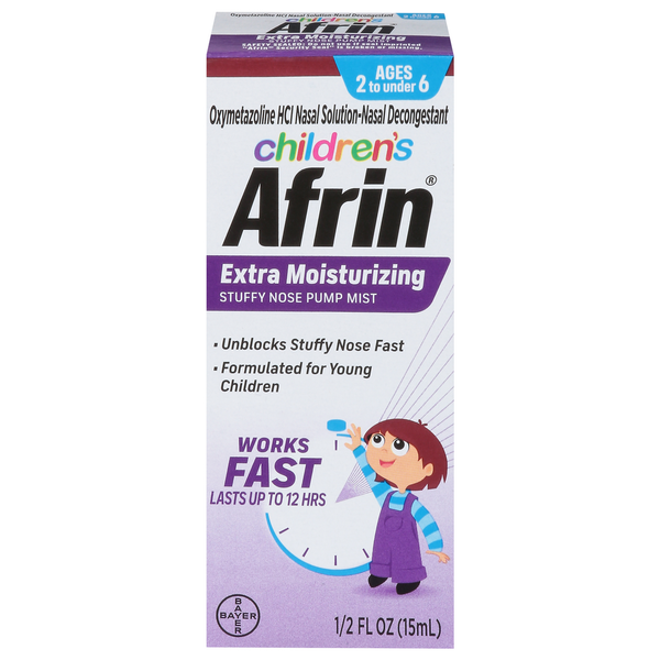 Baby First Aid & Vitamins Afrin Stuffy Nose Pump Mist, Extra Moisturizing hero