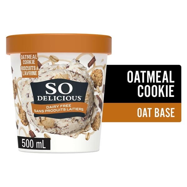 So Delicious Dairy Free Oat-Based Frozen Dessert, Oatmeal Cookie hero