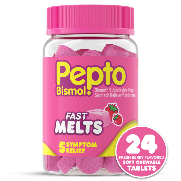 Digestion Pepto-Bismol Bismol Fast Melts, Upset Stomach Relief hero