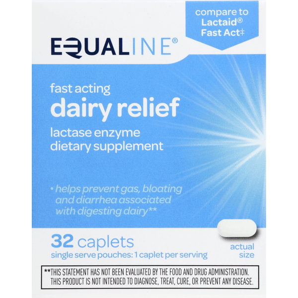 Digestion Equaline Dairy Relief, Fast Acting, Caplets hero