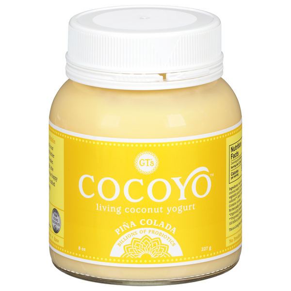 Refrigerated GT's Living Foods Coconut Yogurt, Pina Colada hero