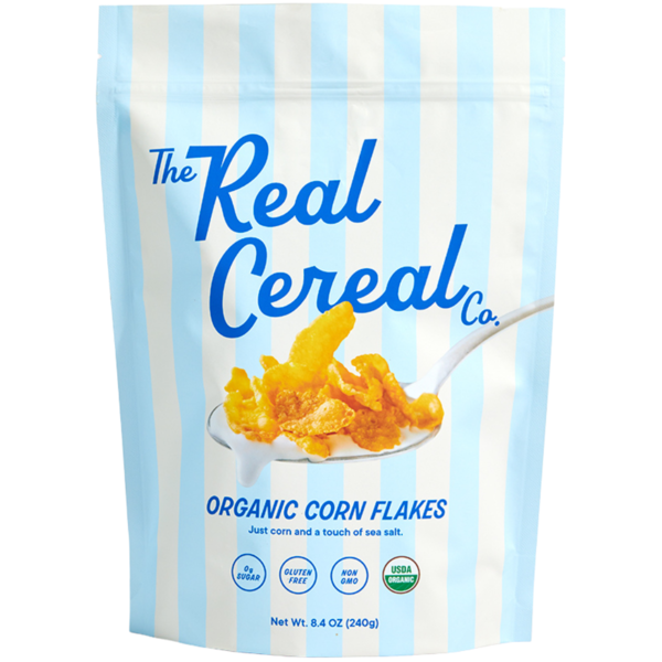 The Real Cereal Company Organic Corn Flakes Cereal hero