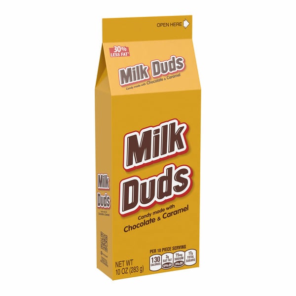 Candy, Chocolate & Gum Milk Duds Chocolate and Caramel Candy Box hero