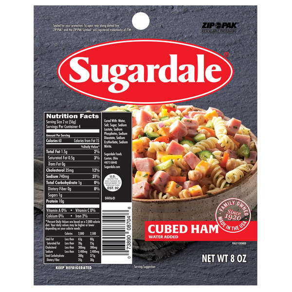 Packaged Meat Sugardale Cubed Ham hero