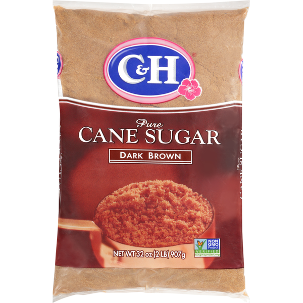 Baking Ingredients C&H Cane Sugar, Pure, Dark Brown hero