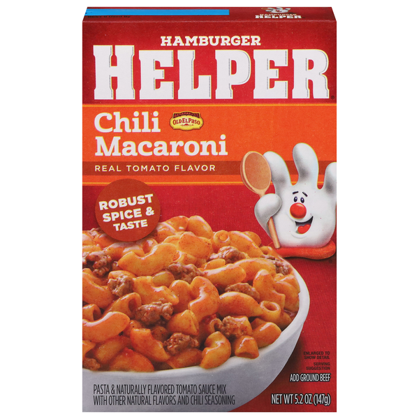 Instant Foods Hamburger Helper Pasta & Sauce Mix, Chili Macaroni hero