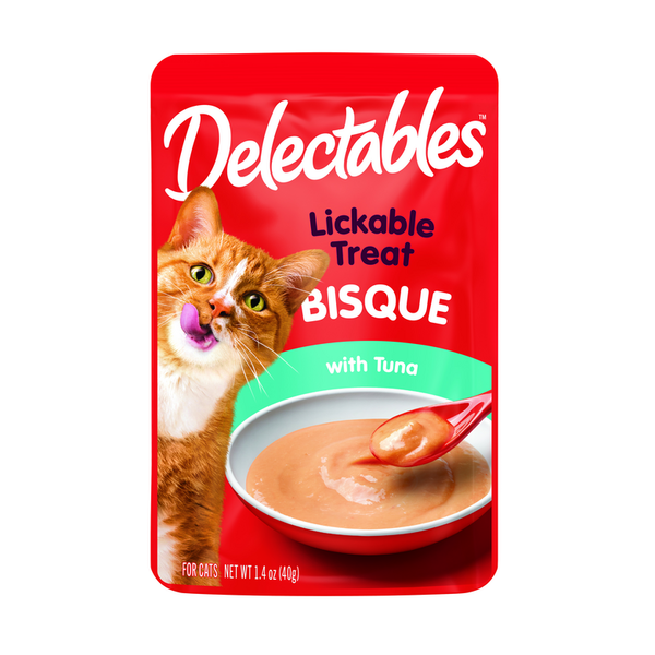 Dog Food & Care Delectables Bisque Tuna Lickable Cat Treat hero