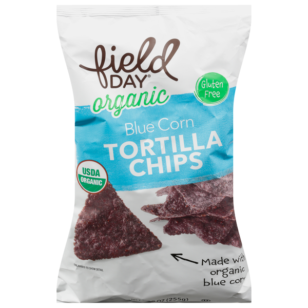 Chips & Pretzels FIELD DAY Tortilla Chips, Blue Corn hero