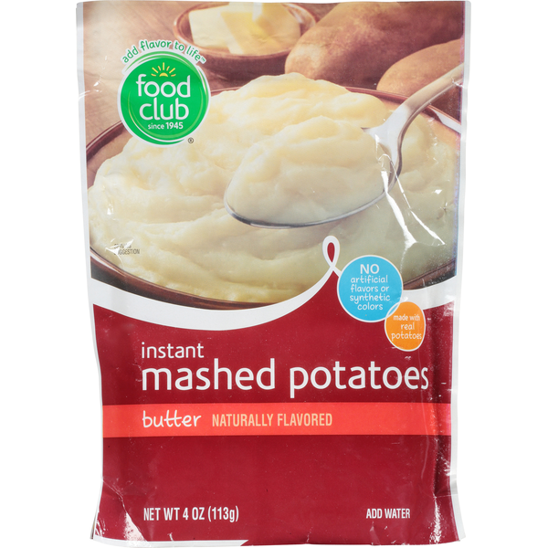 Instant Foods Food Club Mashed Potatoes, Instant, Butter hero