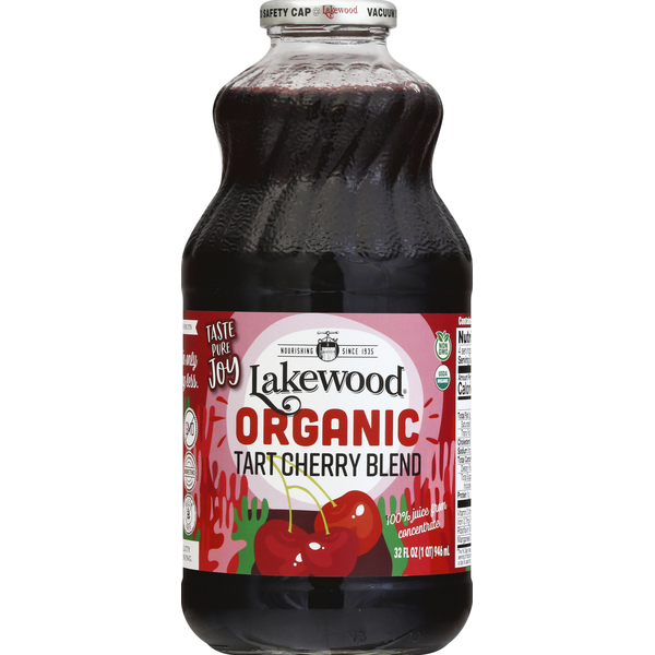 Juice & Nectars Lakewood 100% Juice, Organic, Tart Cherry Blend hero