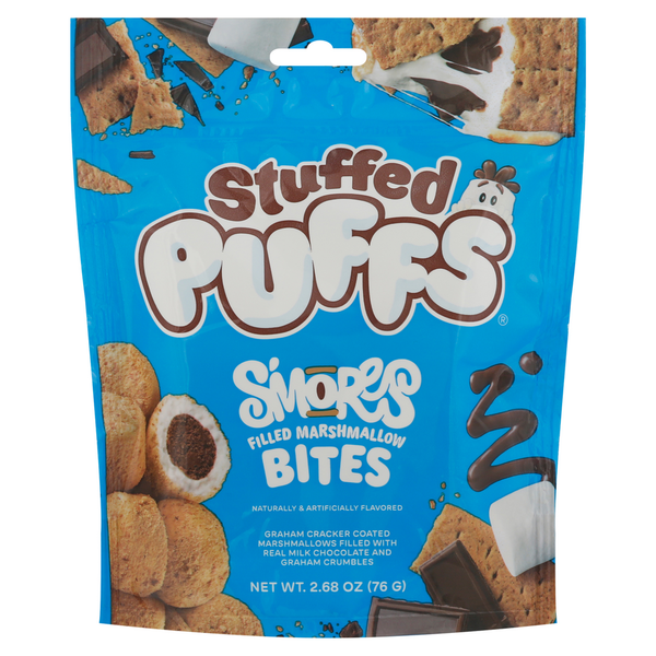 Stuffed Puffs Filled Marshmallow, S'Mores, Bites hero