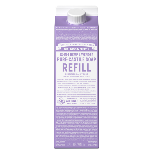 Dr. Bronner's Lavender, Pure-Castile Liquid Soap Refill hero