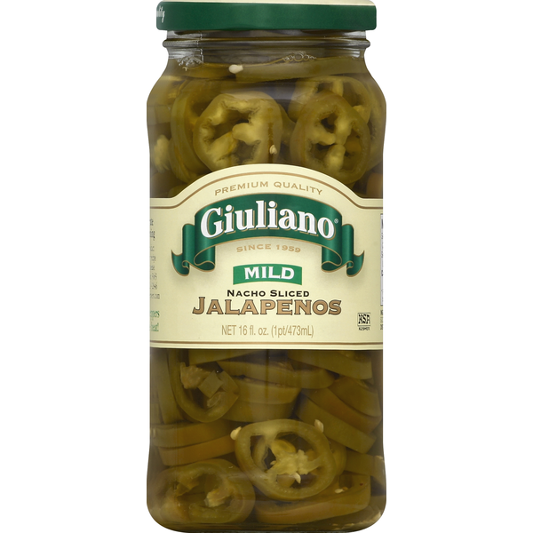 Pickled Goods & Olives Giuliano Jalapenos, Nacho Sliced, Mild hero