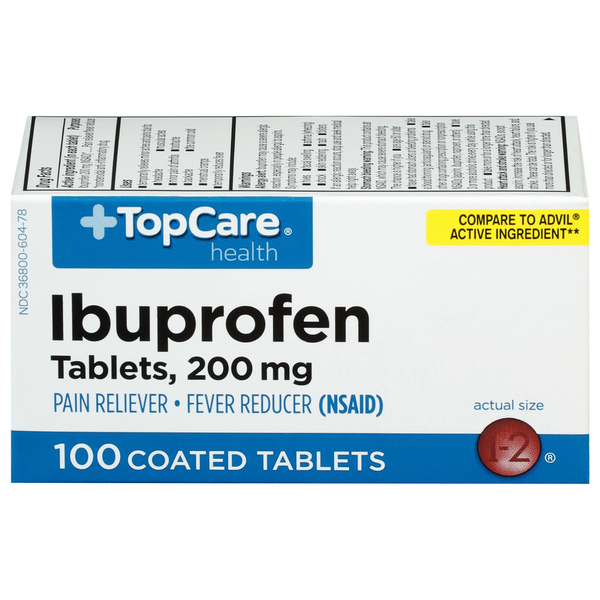 Muscles, Joints & Pain Relief TopCare Ibuprofen, 200 mg, Coated Tablets hero