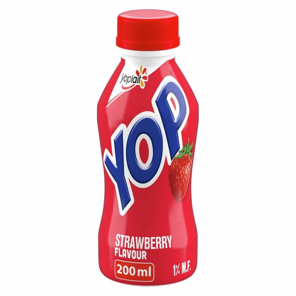 Yogurt Yoplait Yop 1% Drinkable Yogurt, Strawberry, Yogurt Drink hero