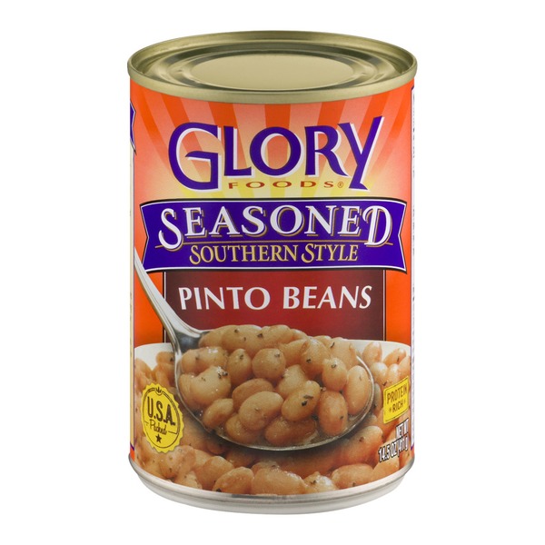 Canned Meals & Beans Glory Foods Seasoned Southern Style Pinto Beans hero