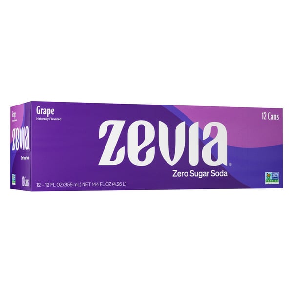 Zevia Zero Sugar Grape Soda hero