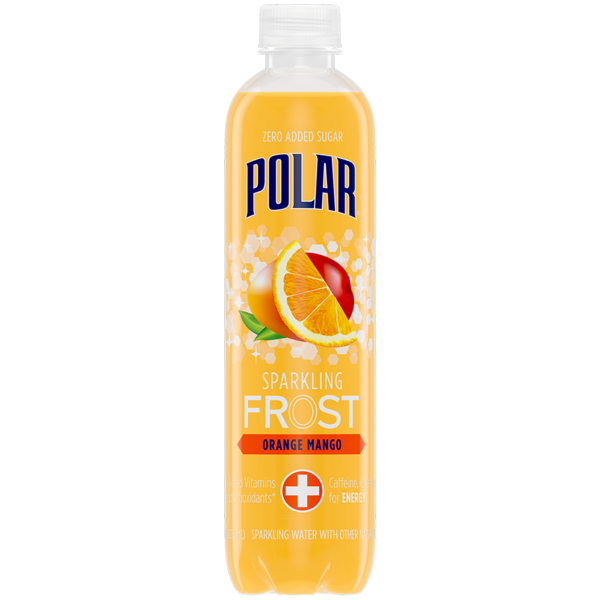 Polar Sparkling Water, Zero-Calorie, Orange Mango hero