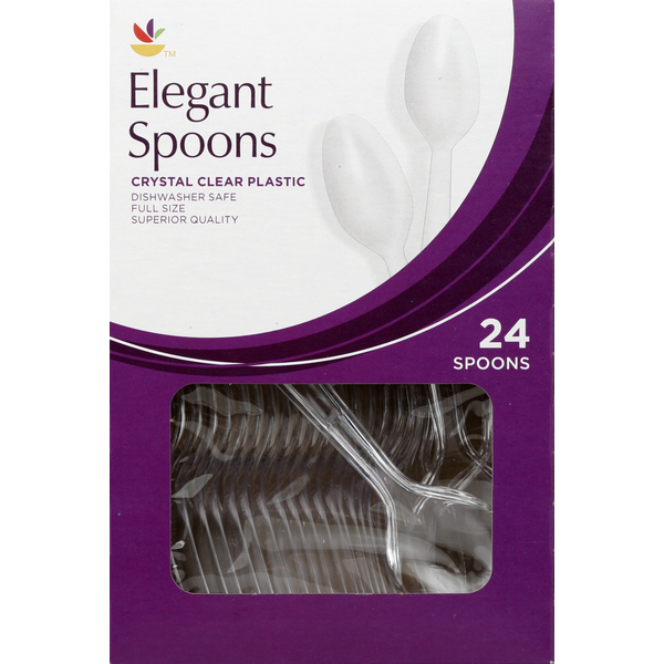 Plates, Bowls, Cups & Flatware Store Brand Spoons, Elegant hero