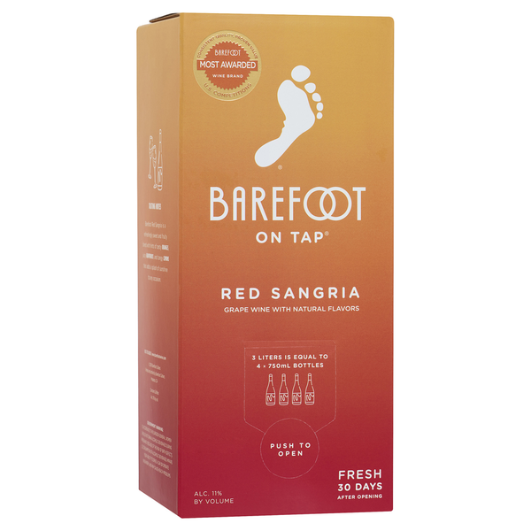 Specialty Wines & Champagnes Barefoot On Tap Sangria Red Wine Box Wine hero