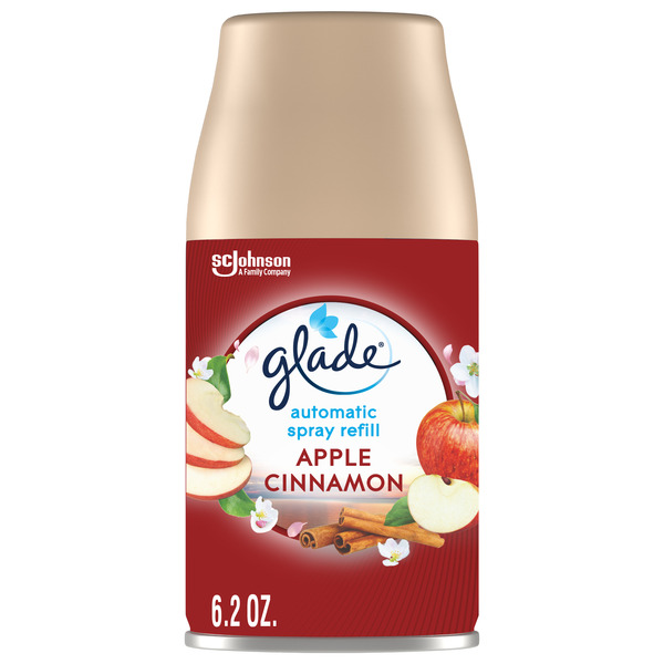 Air Fresheners & Candles Glade Automatic Spray Air Freshener Refill, Apple Cinnamon hero