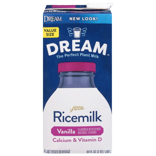 Shelf-Stable Milks Dream Ricemilk, Vanilla, Value Size hero