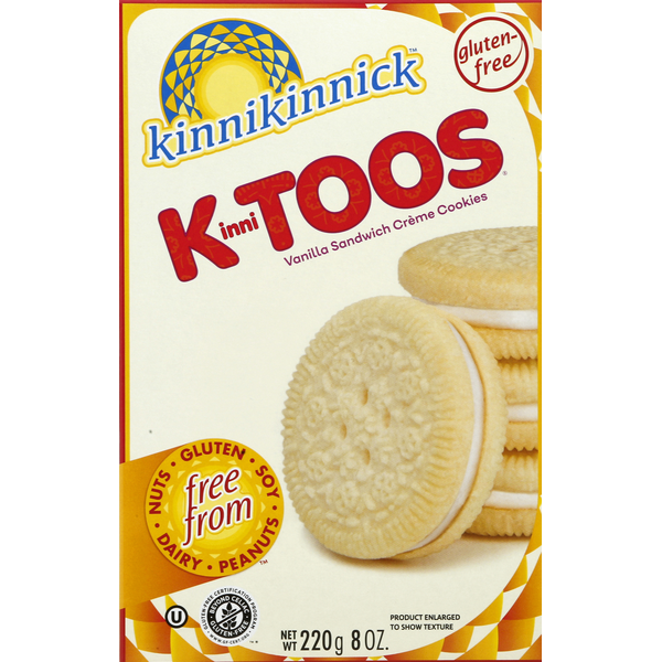 Cookies & Cakes Kinnikinnick Vanilla cream cookie hero