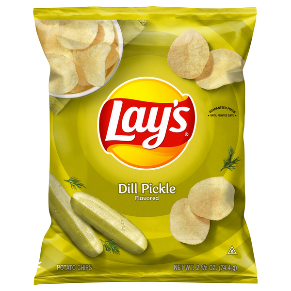 Lay's Potato Chips, Dill Pickle Flavored hero