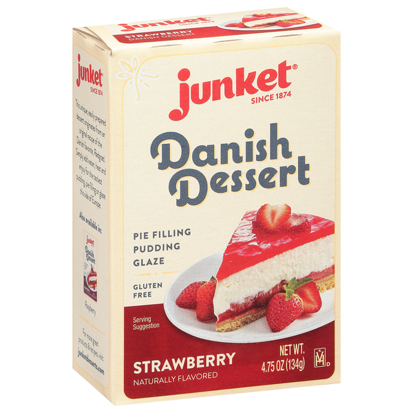 Bakery Desserts Junket Danish Dessert, Strawberry hero