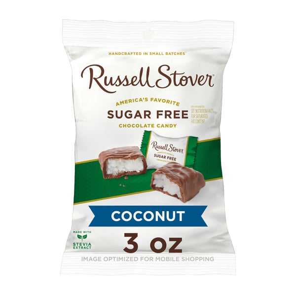 Candy, Chocolate & Gum Russell Stover Sugar Free Coconut Chocolate Candy hero